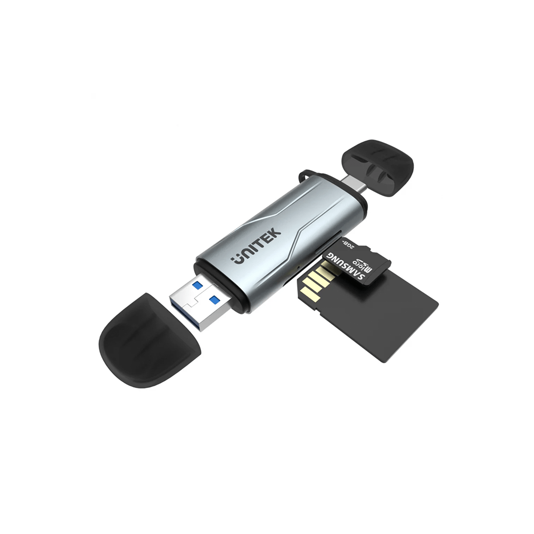 Unitek USB 3.0 & Type C 2-in-1 SD 3.0 Card Reader in Qatar Unitek USB 3.0 & Type C 2-in-1 SD 3.0 Card Reader in Qatar